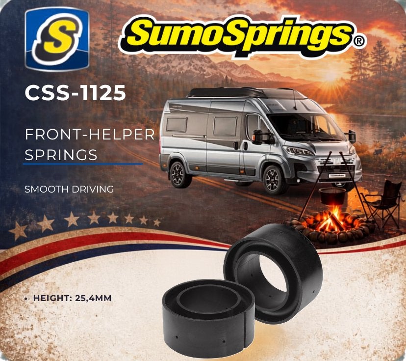 SumoSprings CSS-1125 Hulpvering Voorzijde Fiat Ducato vanaf, Buurserstraat 15 A, 7481 EG,Haaksbergen, Ophalen of Verzenden, Info@123CamperOnderdelen.nl