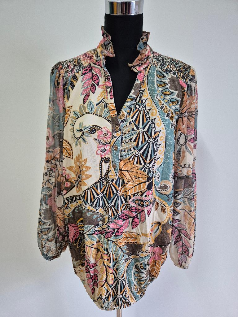 Top108 - Zomerse Tessa Koops Balou Fiji top maat 38 (1), Kleding | Dames, Tops, Ophalen of Verzenden, Zo goed als nieuw, Maat 38/40 (M)