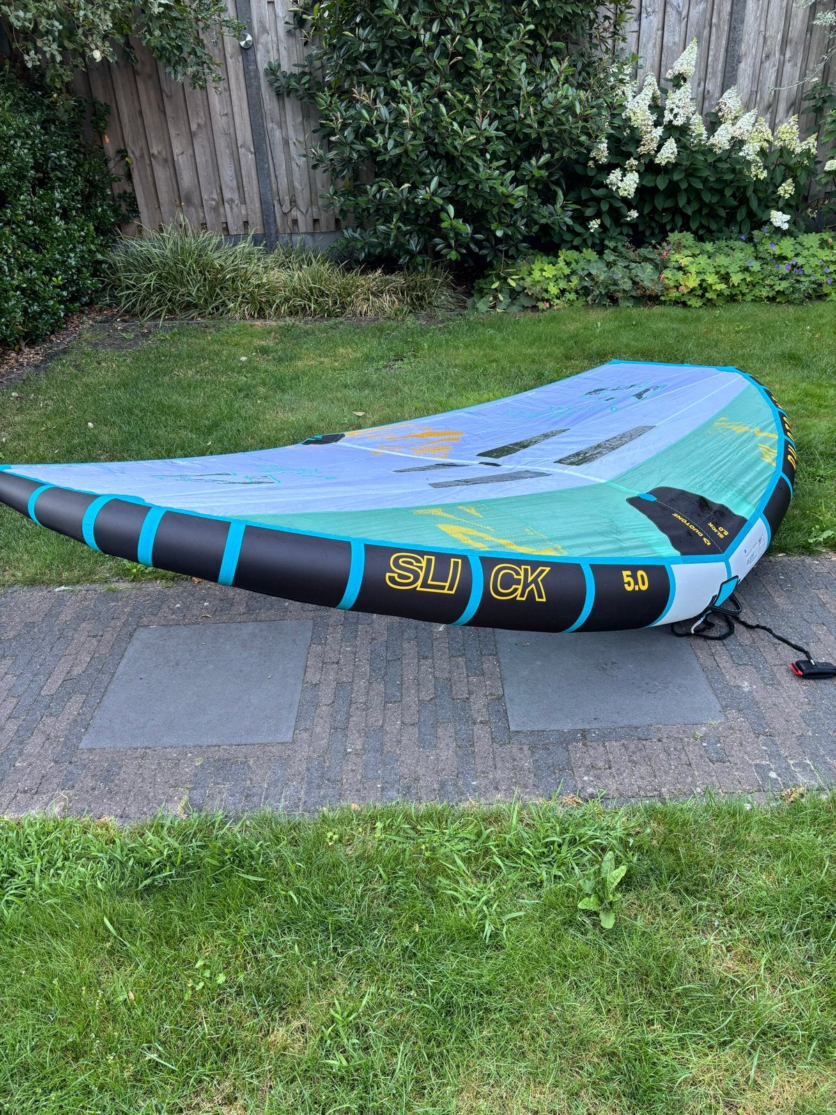 Duotone Slick 5.0 Wingfoil Wing met Mini Boom Platinum, Watersport en Boten, Wingsurfen, Ophalen, Zo goed als nieuw, Wingsurf-wing