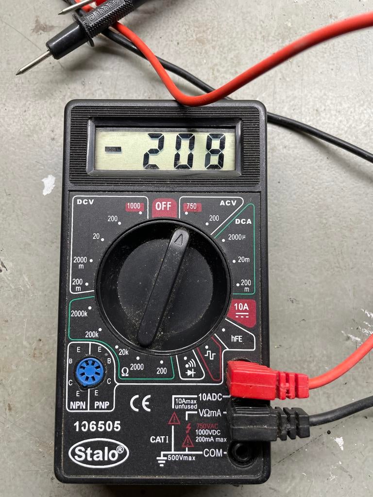 Stalo Digitale Multimeter 106505 - Gebruikt, Ophalen of Verzenden, Gebruikt, Multimeter