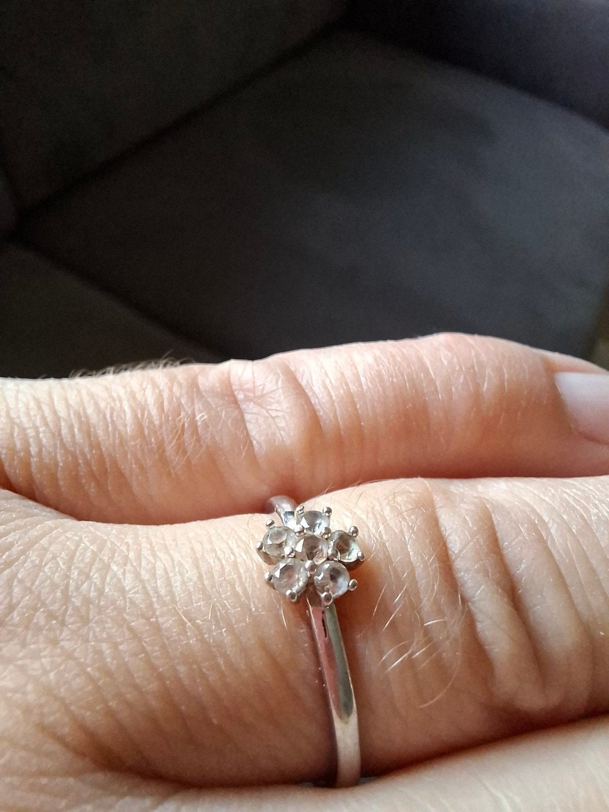 24Kae zilveren ring maat 54, Ophalen of Verzenden, Zo goed als nieuw, 17 tot 18, Dame