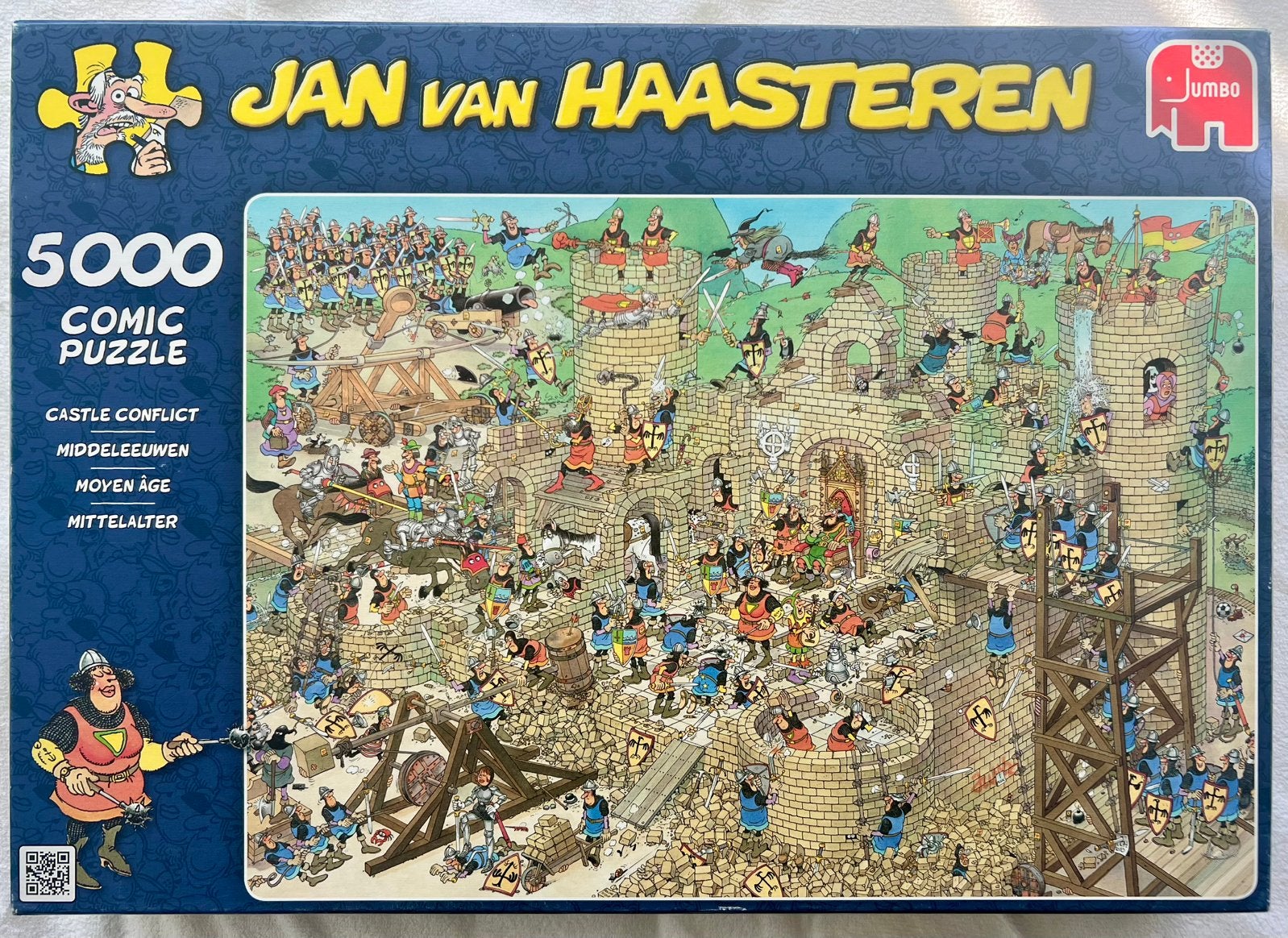 Jan van Haasteren “De Middeleeuwen” 5000 st. NIEUW, Ophalen of Verzenden, Meer dan 1500 stukjes, Nieuw