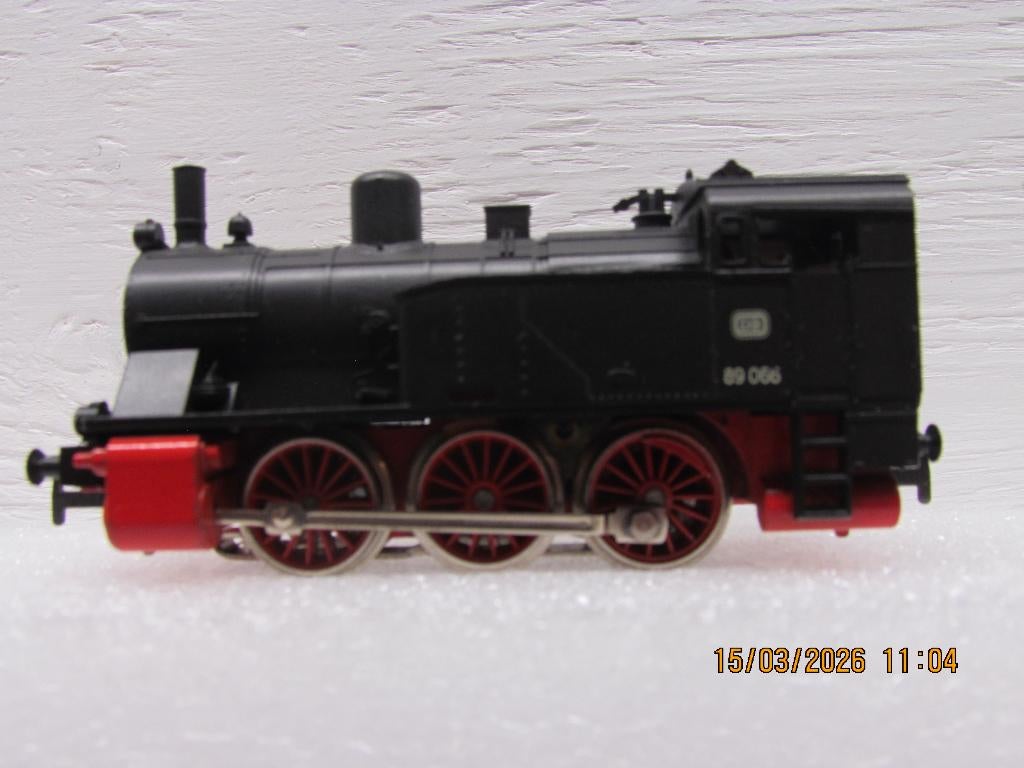 Marklin stoomlok # 3104  BR 89 066, Wisselstroom, Gebruikt, Locomotief, Verzenden