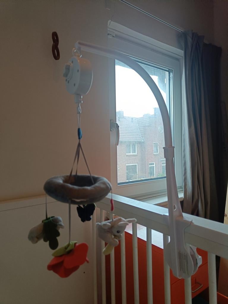 Muziek mobile met Ikea Gulligast voor babybed, Ophalen of Verzenden, Gebruikt