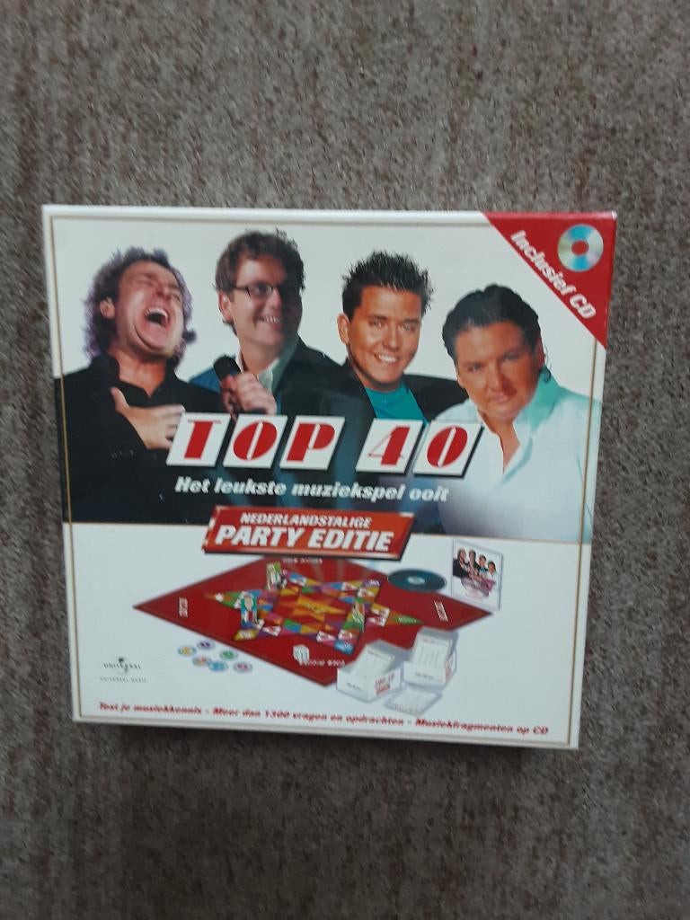 Bordspel TOP 40 nederlandse party editie, Hobby en Vrije tijd, Gezelschapsspellen | Bordspellen, Ophalen, Zo goed als nieuw