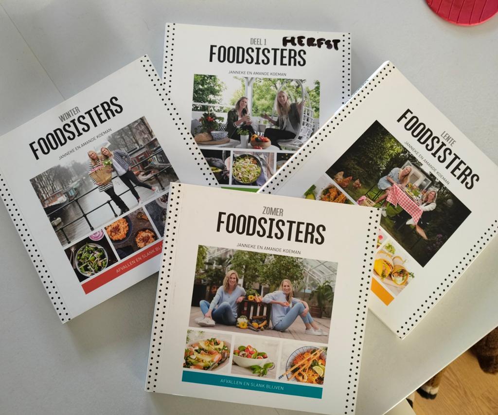 FoodSisters Kookboeken Set - Afvallen en Slank Blijven, Boeken, Janneke en Amande Koeman, Ophalen of Verzenden, Zo goed als nieuw