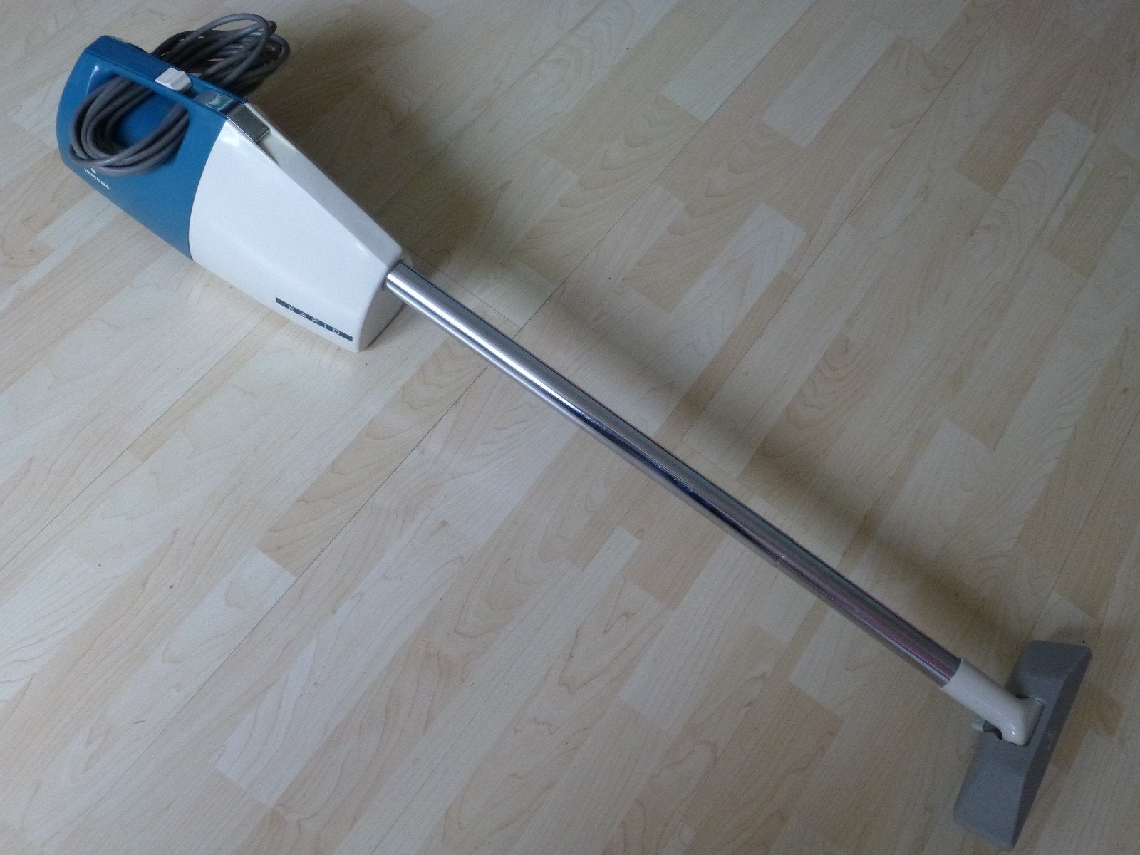 Siemens Rapid Vintage Steelstofzuiger - Blauw/Wit, Witgoed en Apparatuur, Stofzuigers, Stofzak, Overige merken, Gebruikt, Ophalen of Verzenden