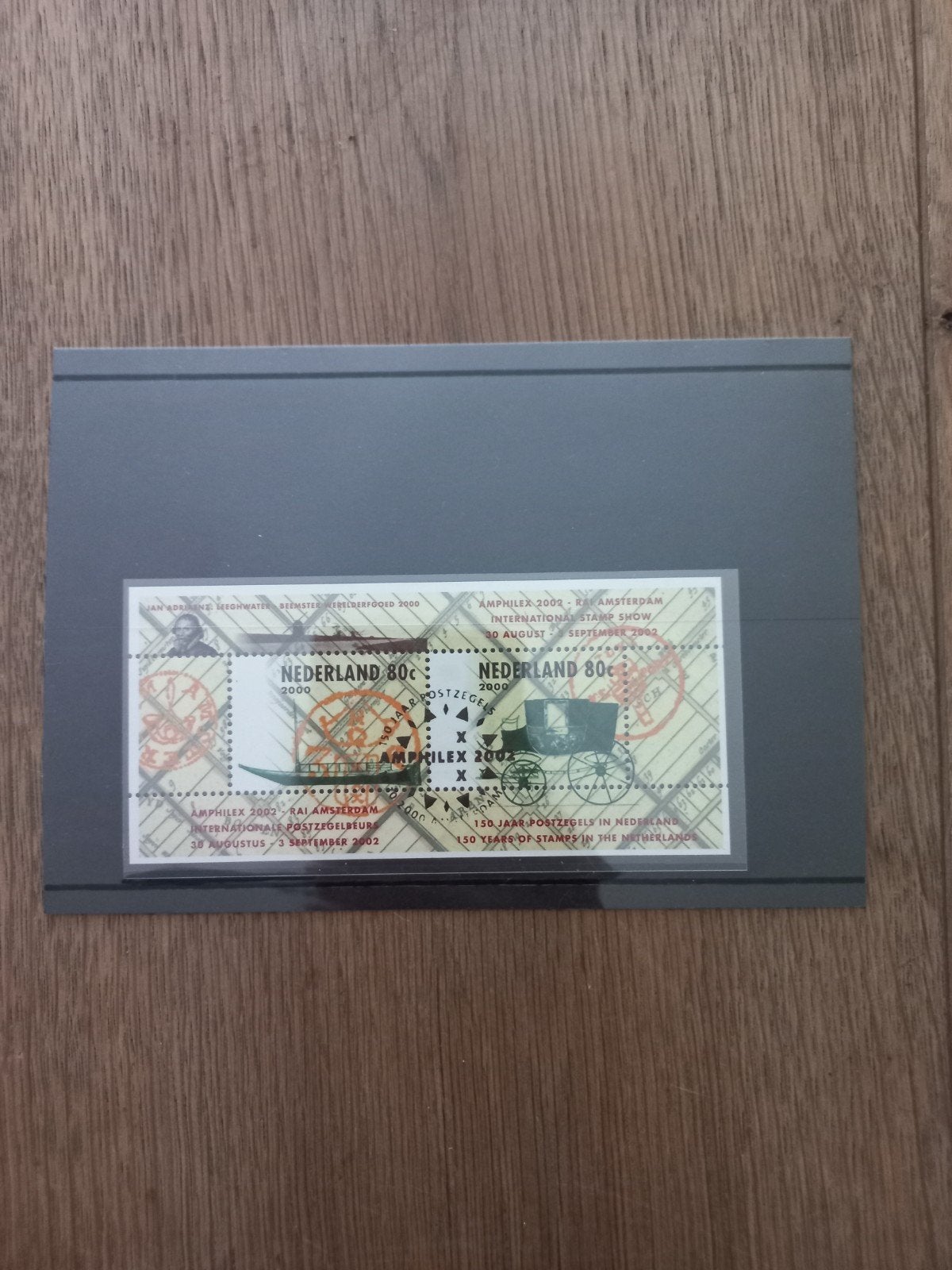 Nederland 80c postzegels Amphilex 2002, Ophalen of Verzenden, Na 1940, Postfris