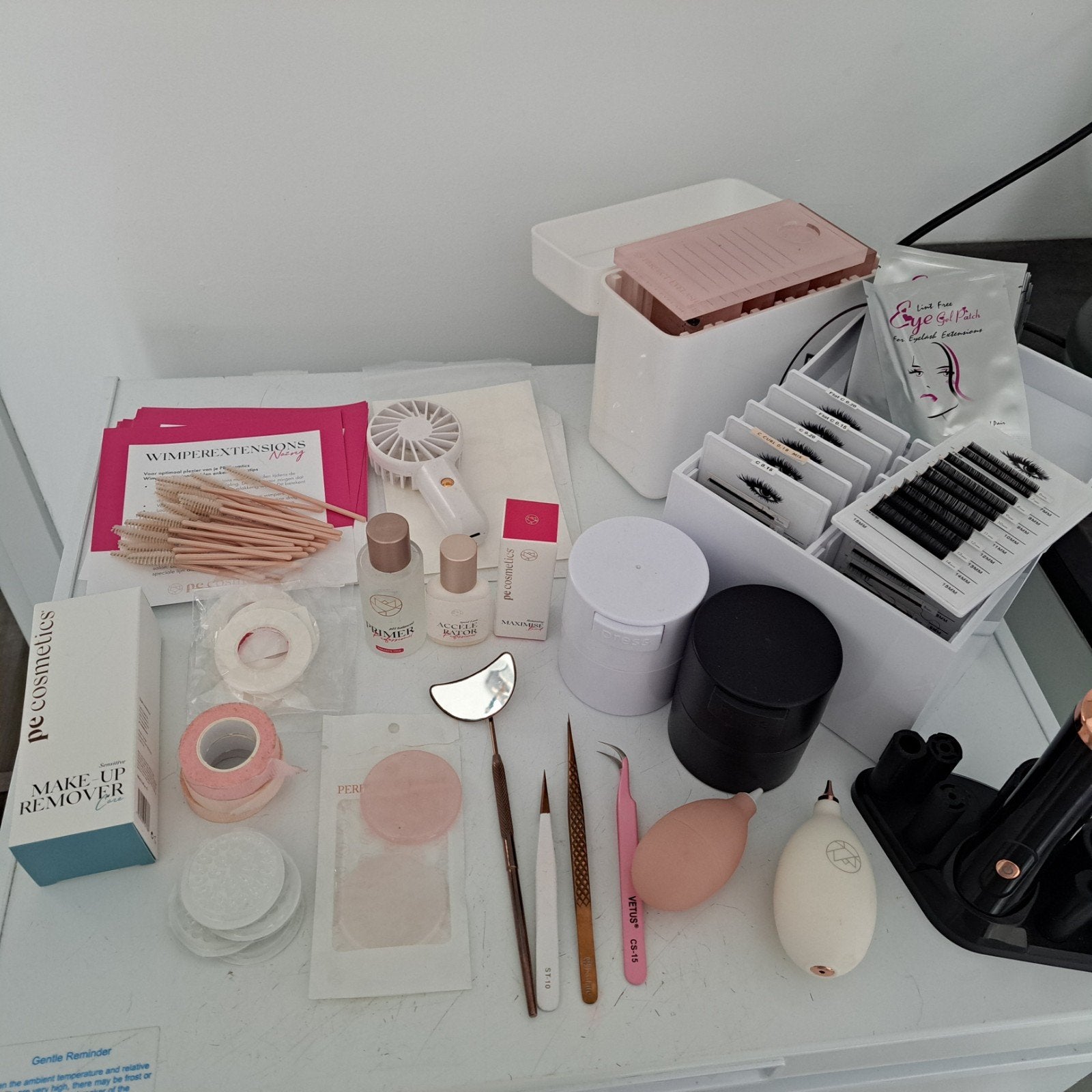 Starterset wimperextensions, Ophalen of Verzenden, Zo goed als nieuw, Ogen