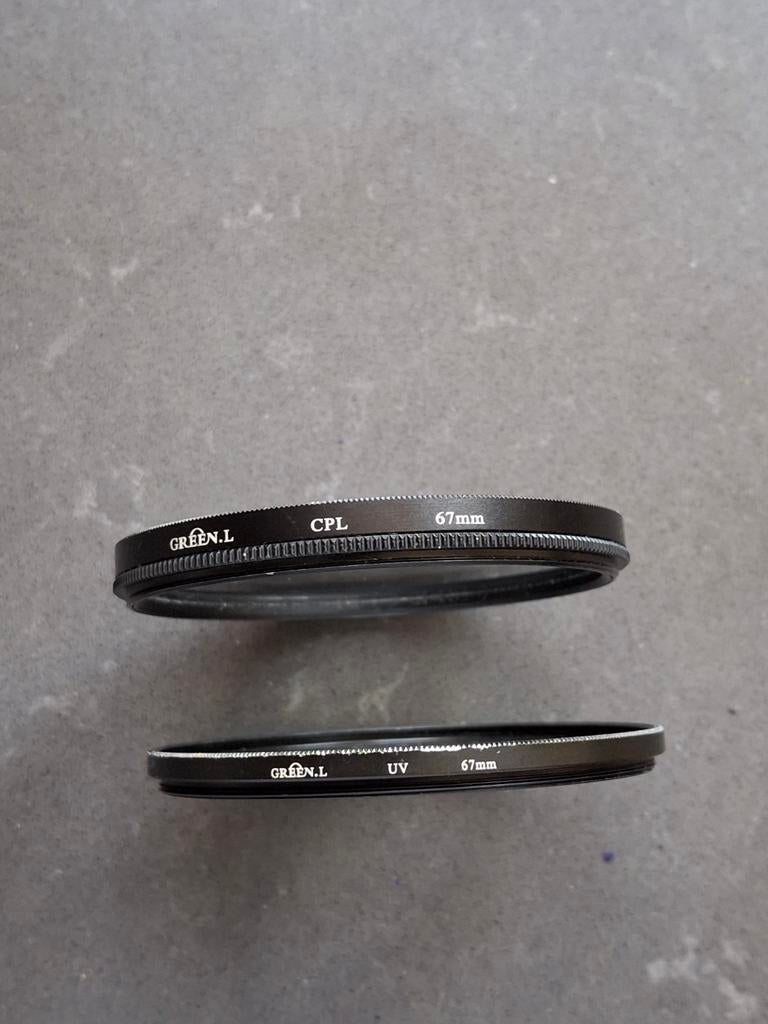 Green.L CPL & UV filters 67mm voor camera lens, Overige merken, Polarisatiefilter, 60 tot 70 mm, Ophalen of Verzenden