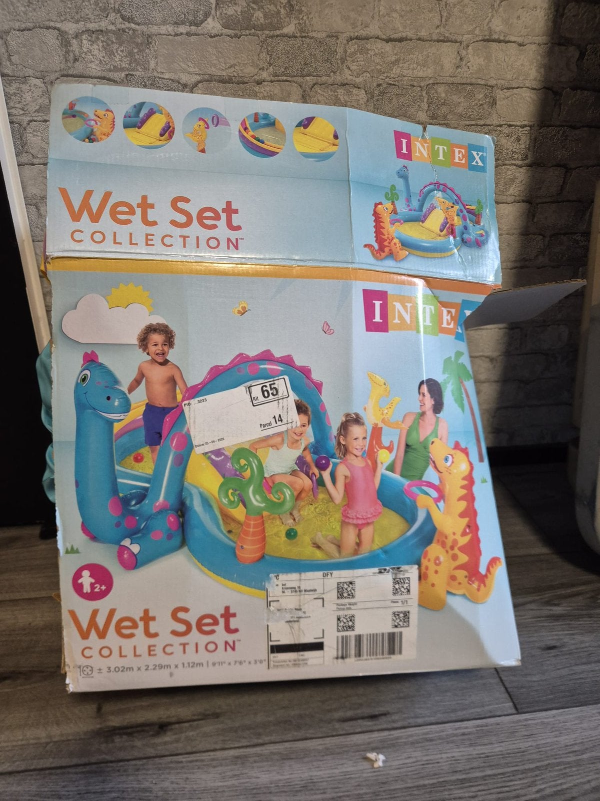 Intex zwembad dino, Tuin en Terras, Minder dan 80 cm, Ophalen of Verzenden, Opzetzwembad, Rechthoekig