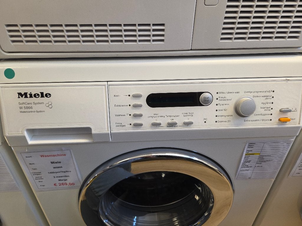 wasmachine - Miele - 7kg - A+, Witgoed en Apparatuur, Wasmachines, Ophalen, 6 tot 8 kg, Duitsland, Info@Miele.nl