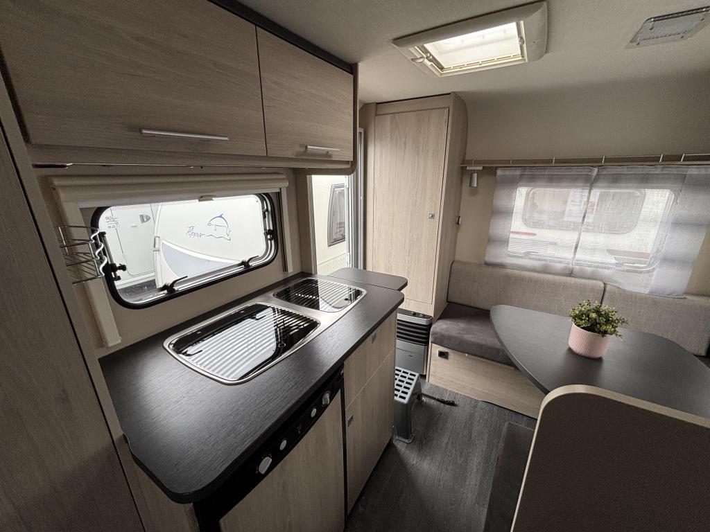 Caravelair Antares 420 Voortent Mover Frans bed Hordeur, Caravans en Kamperen, Schokbreker, Bedrijf, Treinzit, 750 - 1000 kg