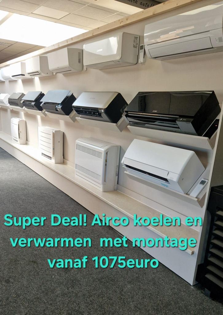 Airco met installatie Airco plaatsen
Airco inclusief montage, Witgoed en Apparatuur, Airco's, Koelen en Ontvochtigen, Energieklasse A of zuiniger