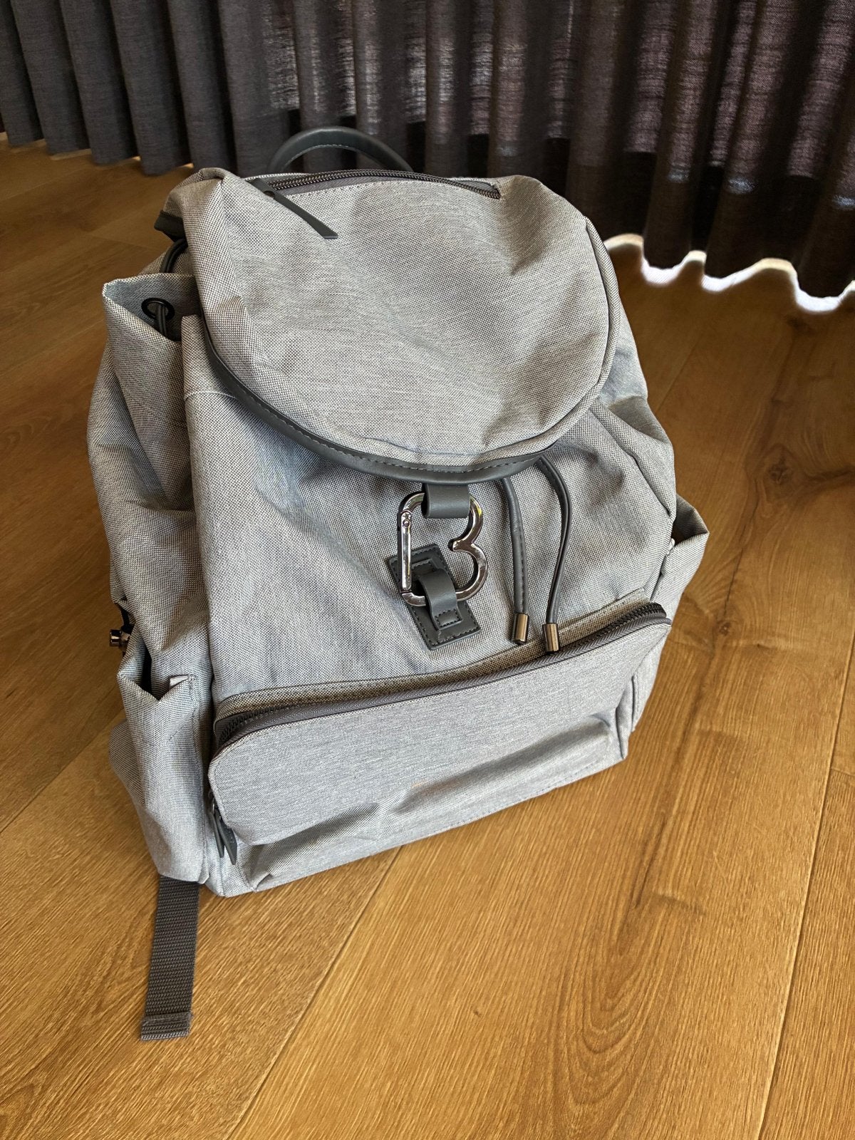 BEABA Luier rugzak Vancouver grijs met accessoires, Ophalen, Overige merken, Zo goed als nieuw, Rugzak