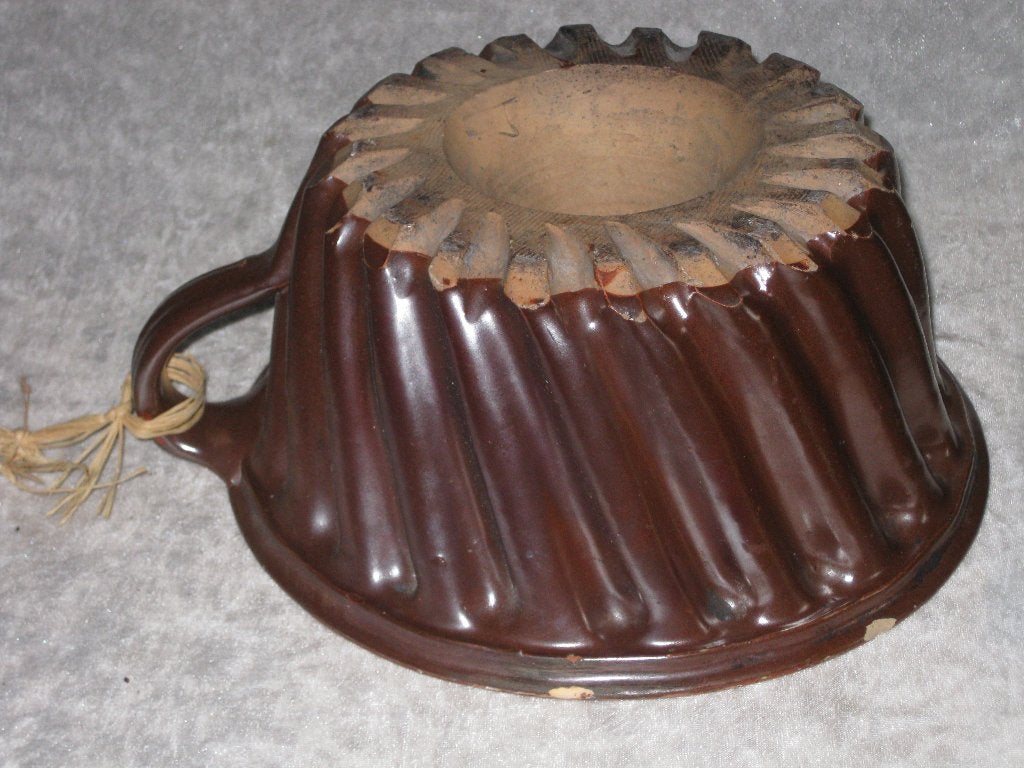 Franse Antieke Bakvorm Tulband Gres Aardewerk, Antiek en Kunst, Ophalen