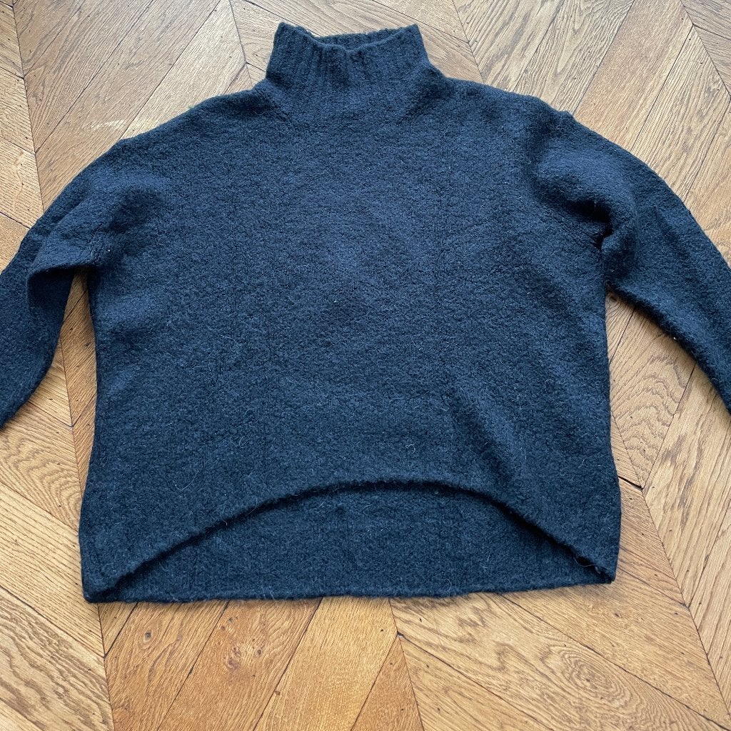 H&M prachtige  blauwe lange trui maat S Nieuw, Hlm, Blauw, Nieuw, Ophalen of Verzenden