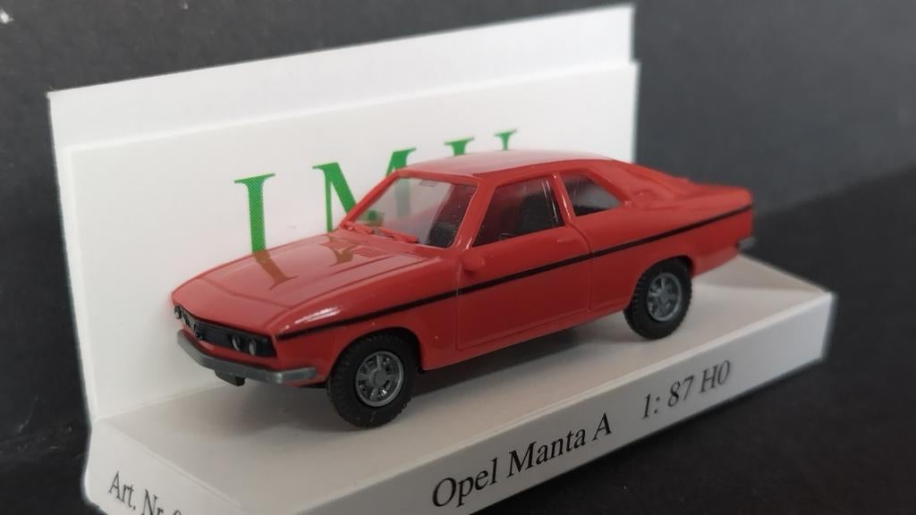 Opel Manta A Rood 1:87 imu Pol, Hobby en Vrije tijd, Modelauto's | 1:87, Auto, Verzenden, ., Nieuw