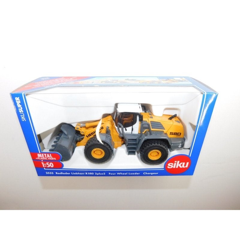 Siku 3533 Liebherr R580 2X2 Shovel Geel 1:50, Info@siku.de, SIKU, Overige typen, Nieuw