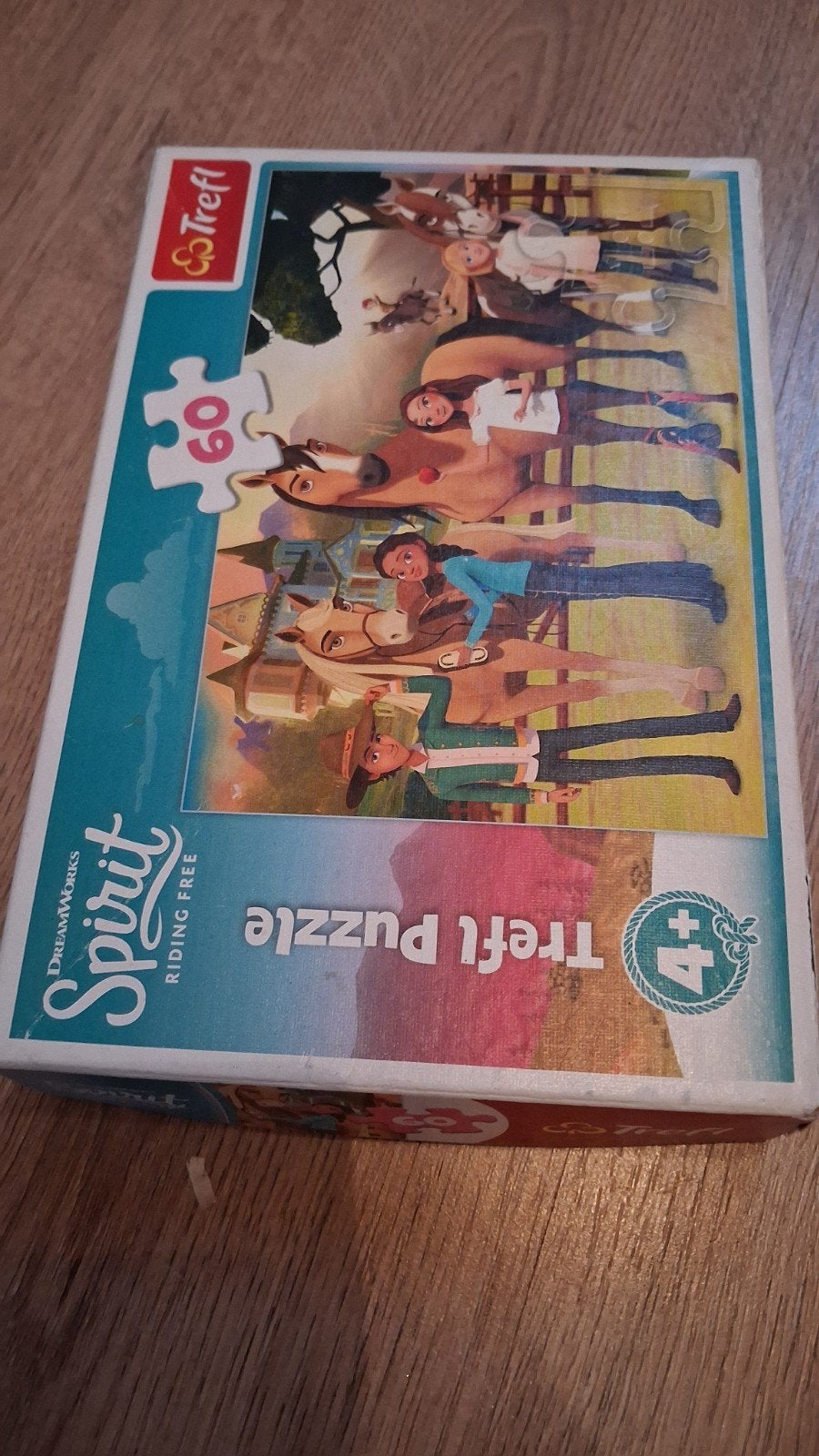 Spirit Riding Free puzzel 60 stukjes - Doos beschadigd, Ophalen of Verzenden, 10 tot 50 stukjes, Gebruikt, 4 tot 6 jaar