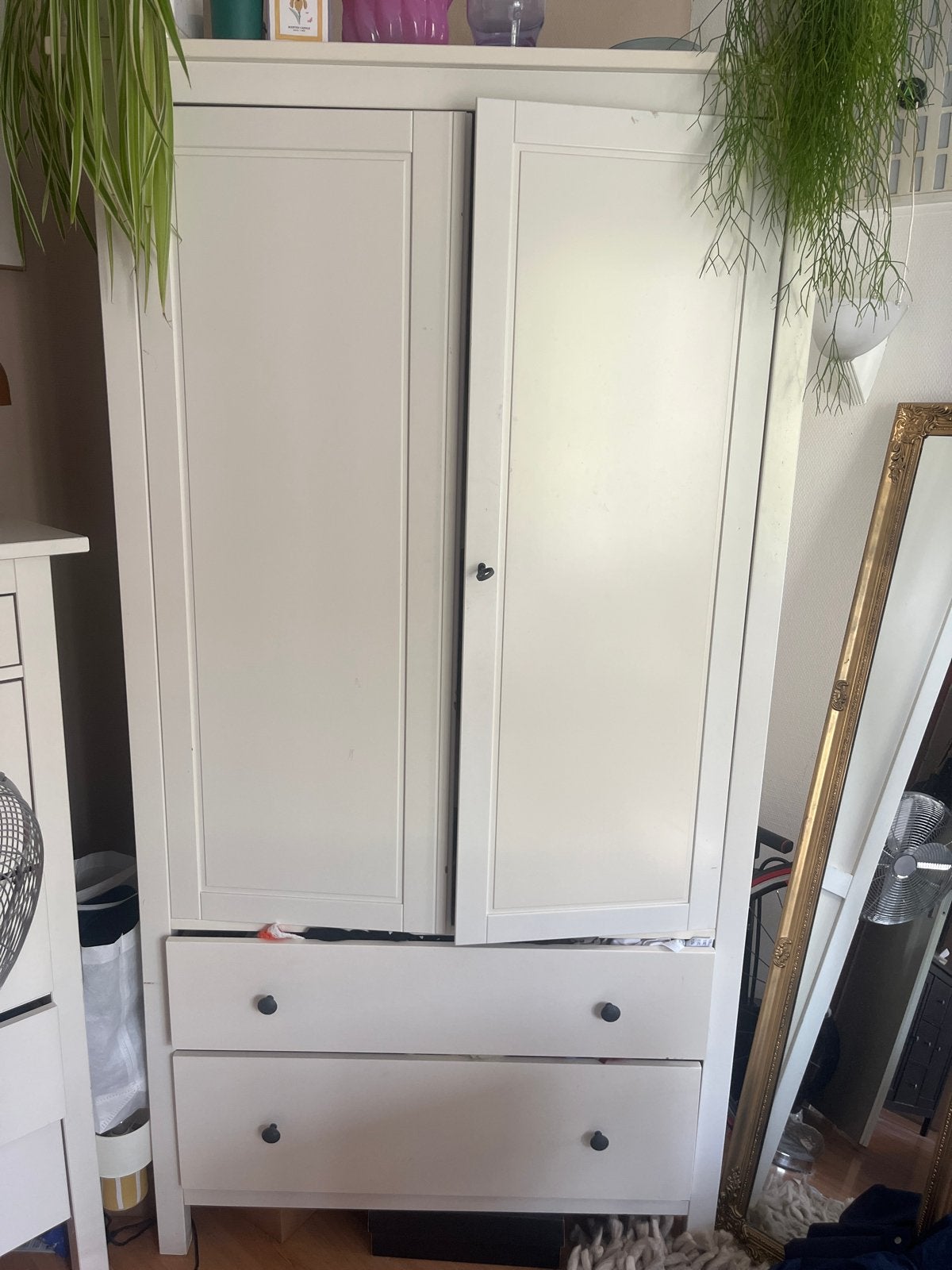 Witte IKEA Kast met Lades en Deuren, Huis en Inrichting, Ophalen, Gebruikt, 50 tot 100 cm, Met lade(s)