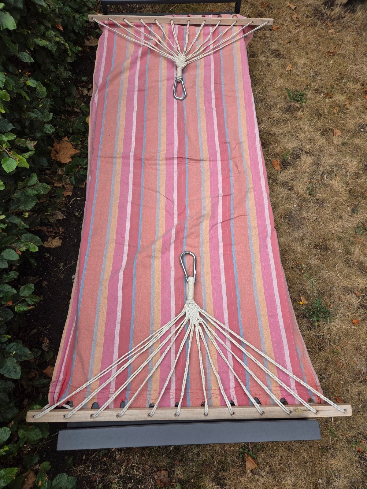 Comfortabele gestreepte hangmat, zonder standaard, Tuin en Terras, Hangmatten, Gebruikt, Ophalen of Verzenden, Met standaard, Eenpersoons
