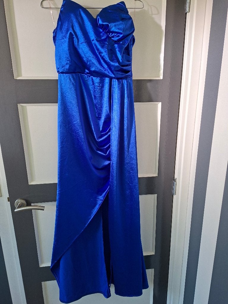 Galajurk, Kleding | Dames, Jurken, Blauw, Maat 42/44 (L), Ophalen of Verzenden, Onder de knie