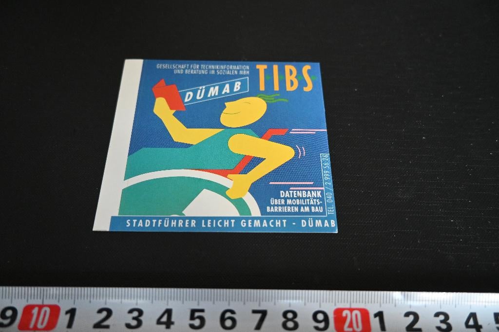 sticker Dümab TIBS, Ophalen, Zo goed als nieuw