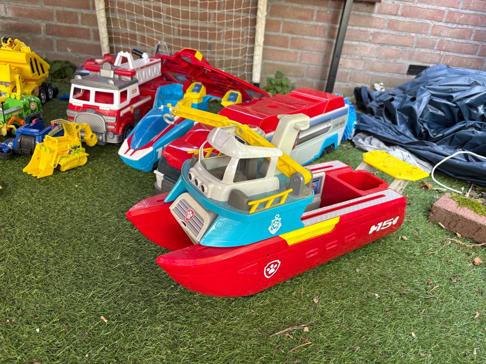 Grote Paw Patrol collectie met uitkijktoren en voertuigen, Ophalen, Gebruikt, Jongen of Meisje