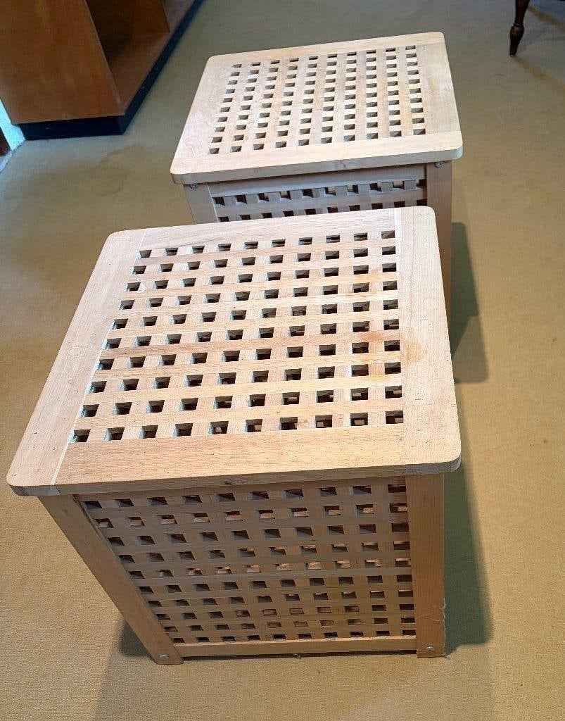 Hol IKEA nachtkastjes 2 stuks of per stuk, Huis en Inrichting, Ophalen, Minder dan 50 cm, 50 tot 100 cm, Zo goed als nieuw