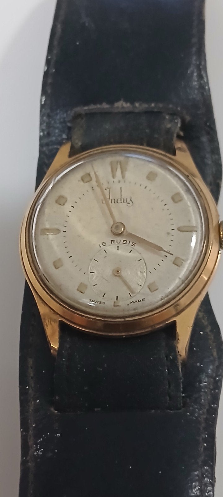 Vintage Indus Polshorloge - Verguld - Jaren '60, Overige merken, Overige materialen, Polshorloge, Verguld