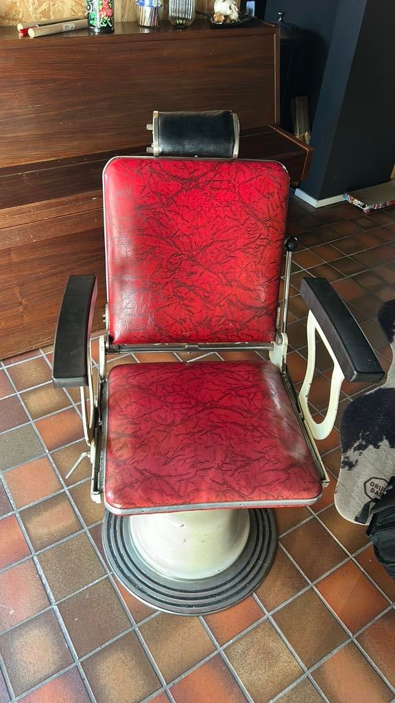 Vintage kappersstoel, Antiek en Kunst, Ophalen
