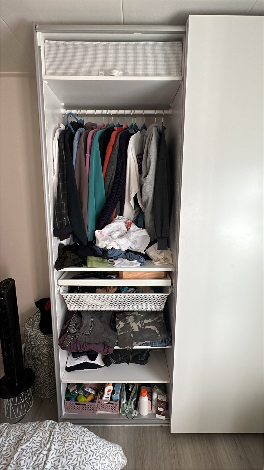 IKEA PAX/HASVIK Kledingkastcombinatie wit, 150x66x236 cm, Huis en Inrichting, Ophalen, Overige materialen, 100 tot 150 cm, 200 cm of meer