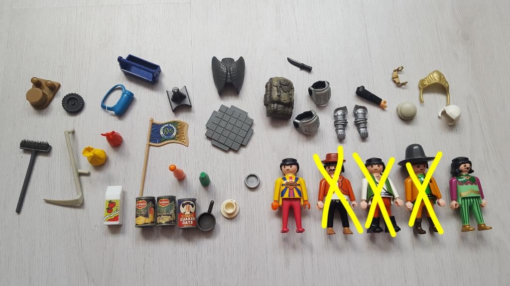 Playmobil poppetjes en diverse onderdelen, Ophalen of Verzenden, Gebruikt