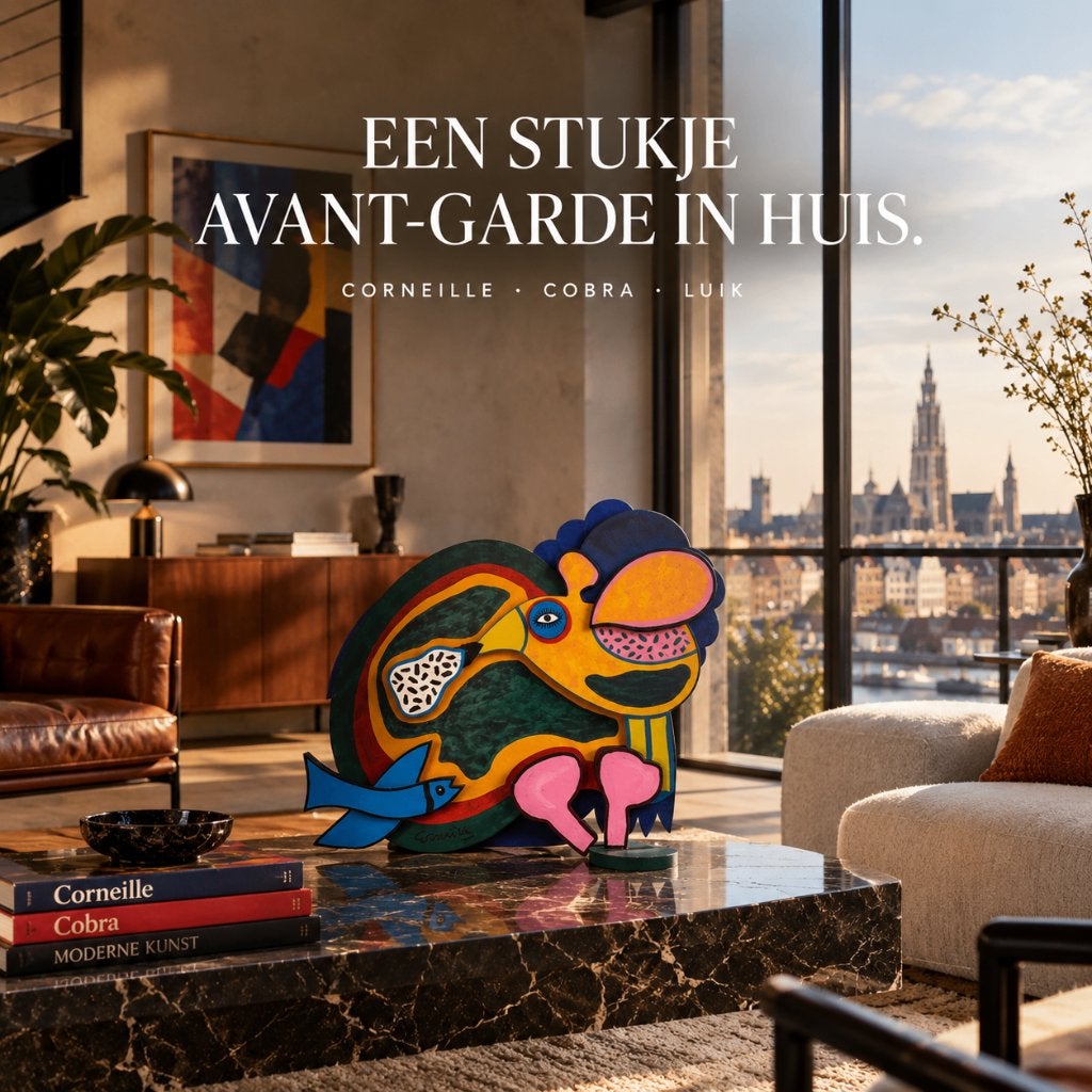 COBRA BEELD - Corneille, Ophalen of Verzenden, Beeld, Hout, Europa