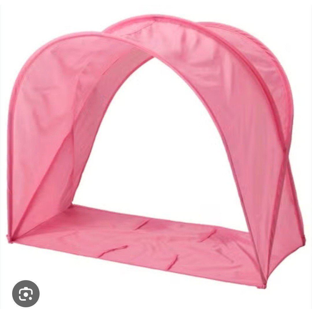 Roze IKEA Sufflett bedtent - knus en netjes, Ophalen, Zo goed als nieuw, Minder dan 140 cm, 85 tot 100 cm