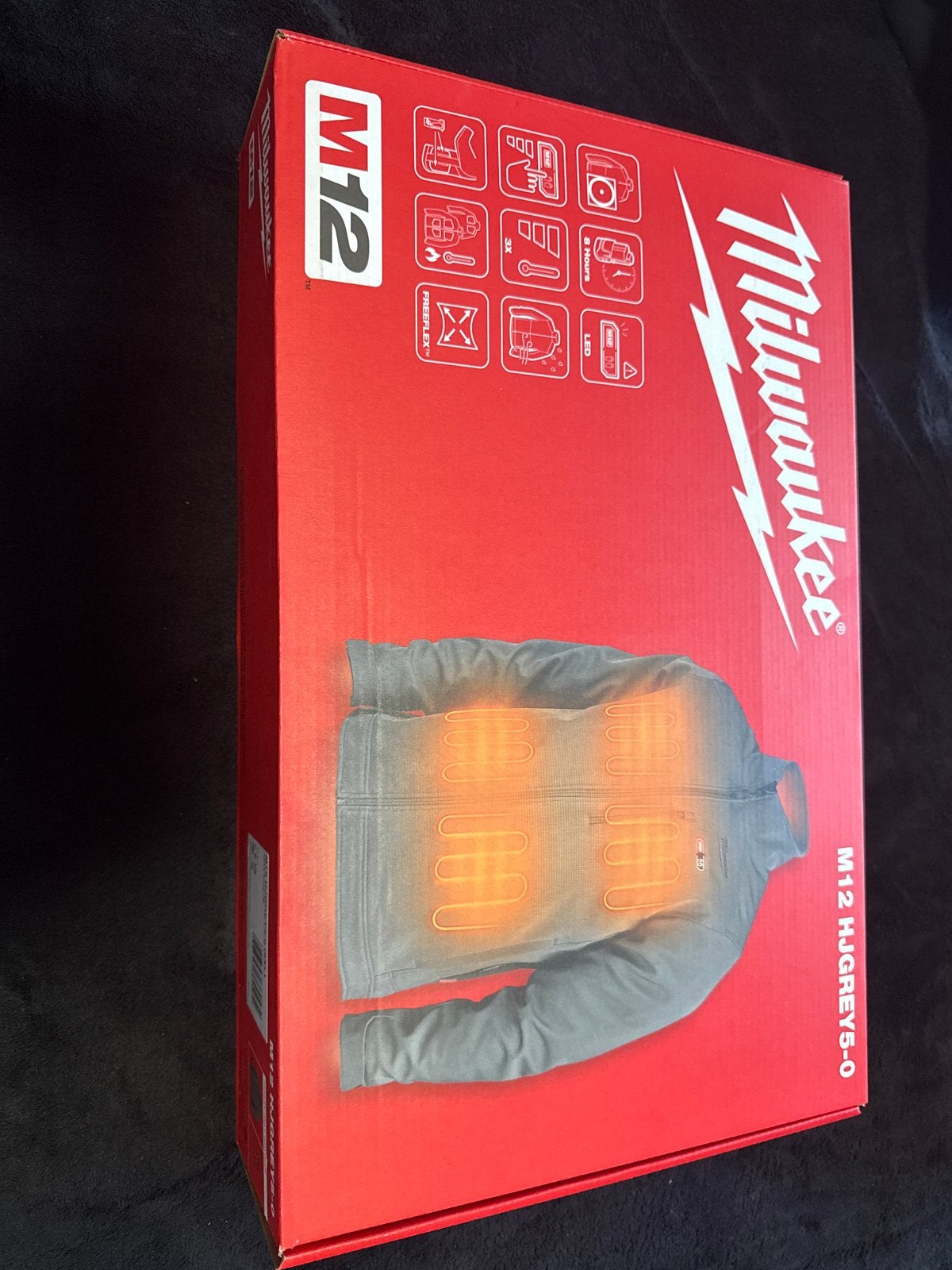 Milwaukee M12 Verwarmd Jas Grijs Maat 2XL Nieuw, Ophalen, Nieuw, Maat 56/58 (XL), Grijs