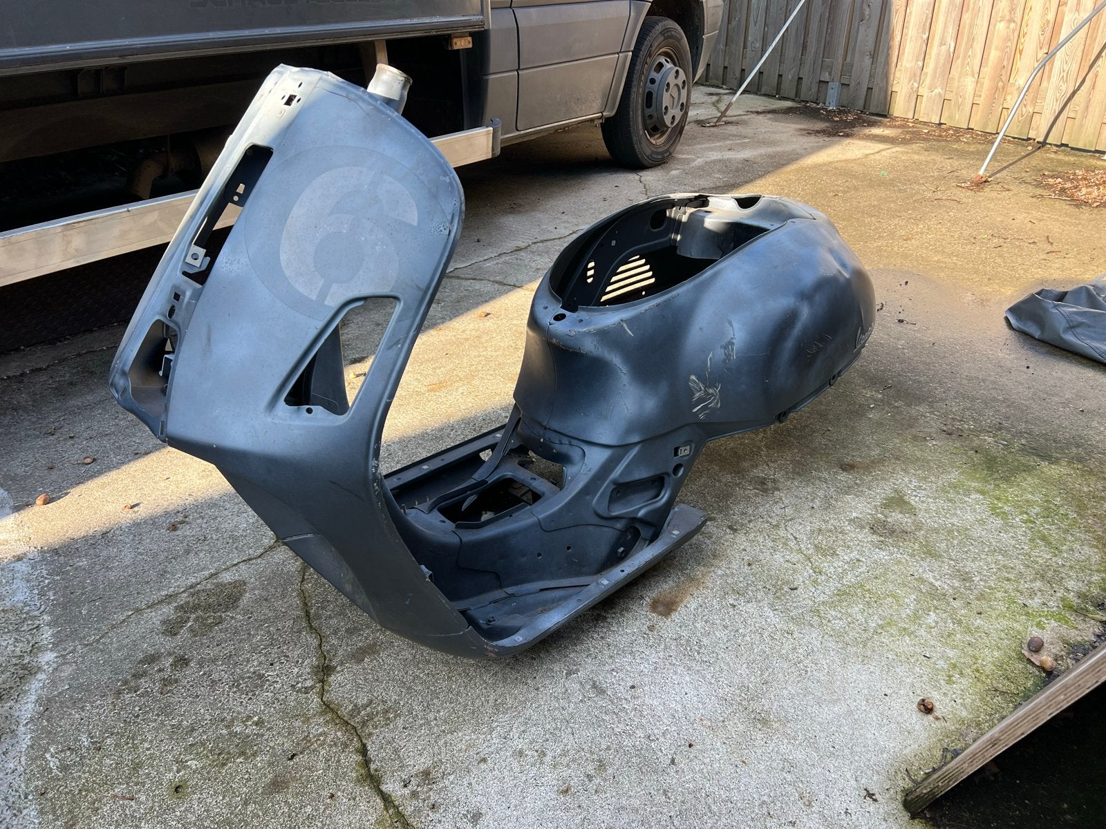 Vespa frame motorscooter, Fietsen en Brommers, Ophalen of Verzenden, Gebruikt, Frame, Vespa