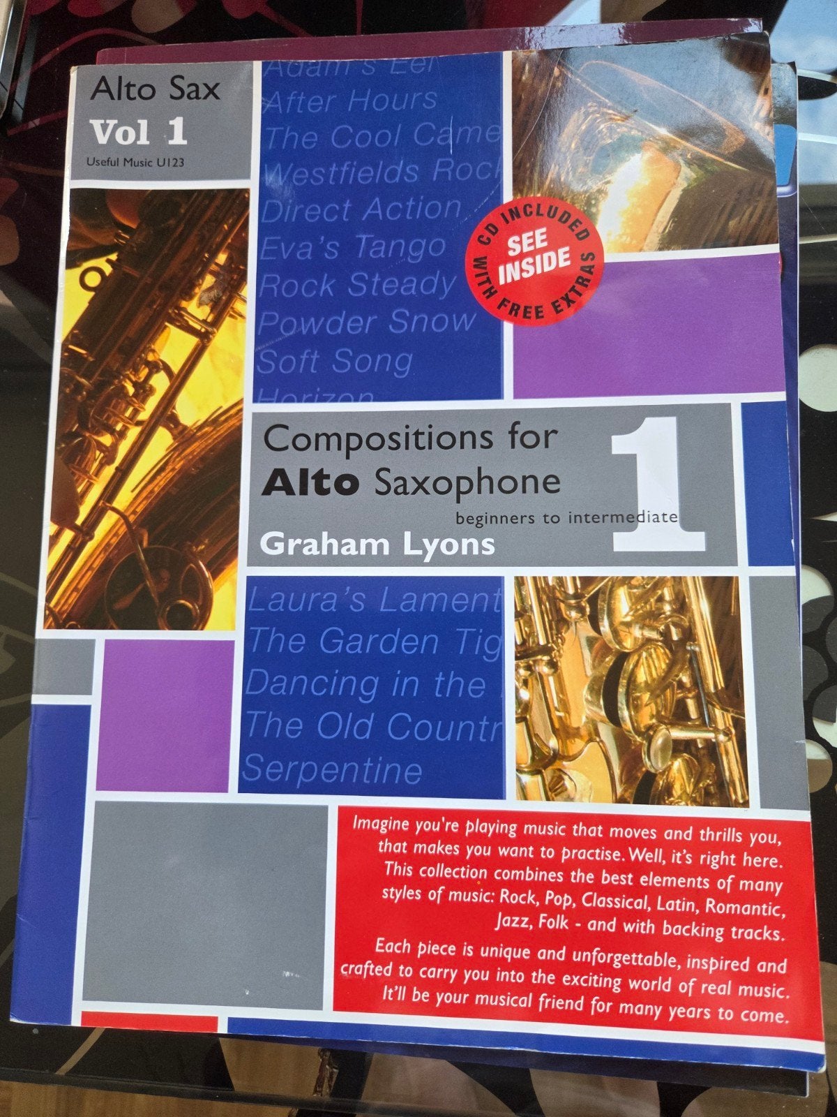 Compositions for Alto Saxophone Vol 1 + CD - Graham Lyons, Ophalen of Verzenden, Zo goed als nieuw, Les of Cursus, Saxofoon