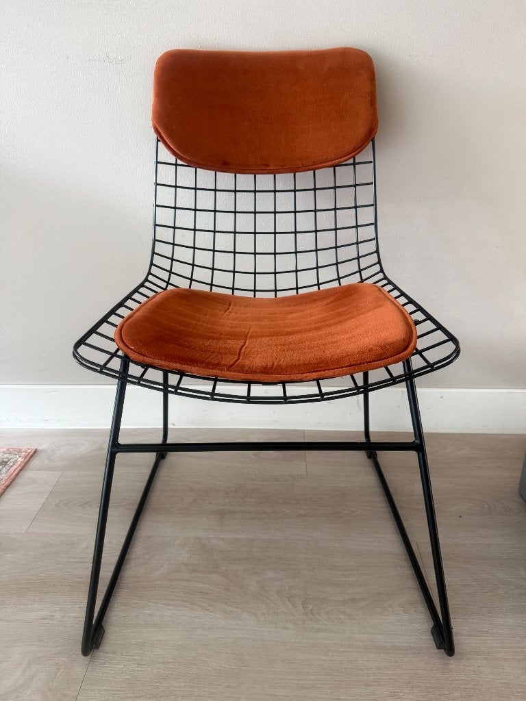 6x HKliving stoelen, Ophalen, Zwart, Zo goed als nieuw, Metaal