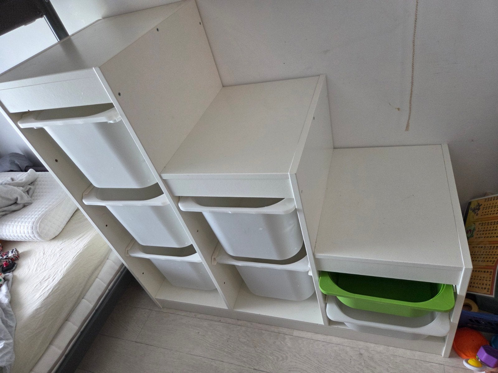 Trofast IKEA met bakken, Ophalen, Gebruikt, 5 laden of meer, 50 tot 100 cm