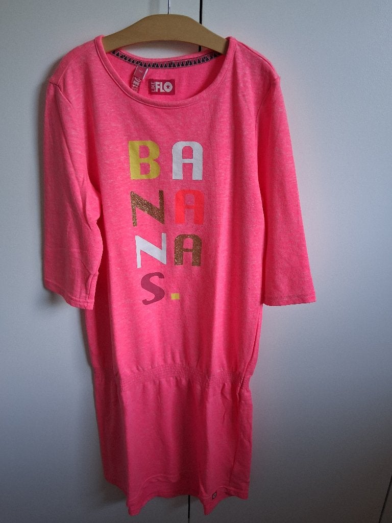 Roze jurk Flo maat 164, Kinderen en Baby's, Ophalen of Verzenden, Gebruikt, Meisje, Jurk of Rok