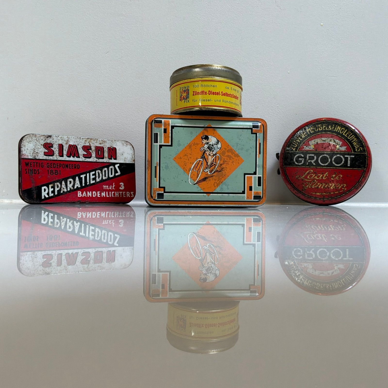 Verzamel Blikjes 4 stuks, Verzamelen, Blikken, Ophalen of Verzenden, Zo goed als nieuw, Overige, Overige merken