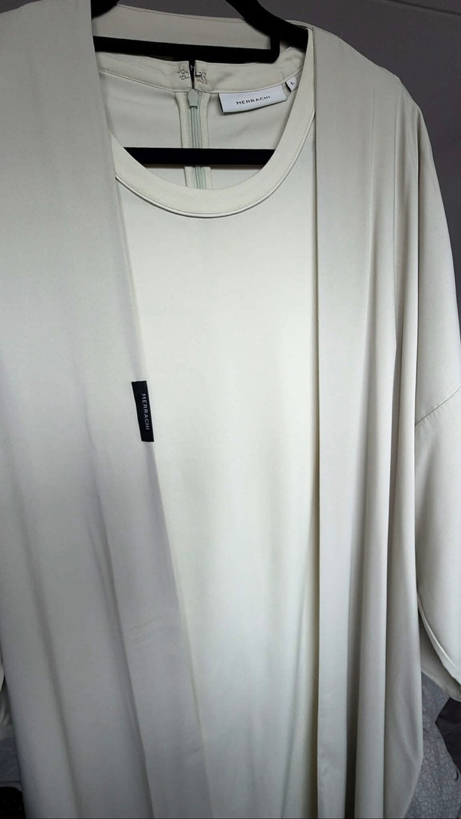 Merrachi woven abaya set, Verzenden, Maat 42/44 (L), Gedragen, Onder de knie