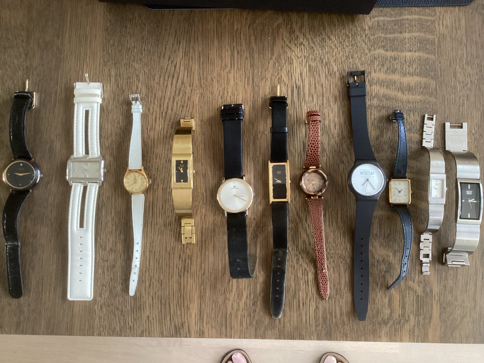 Vintage horloges:Danish Design, Davis, Pontiac, Style Quartz, Overige merken, Staal, Gebruikt, Polshorloge