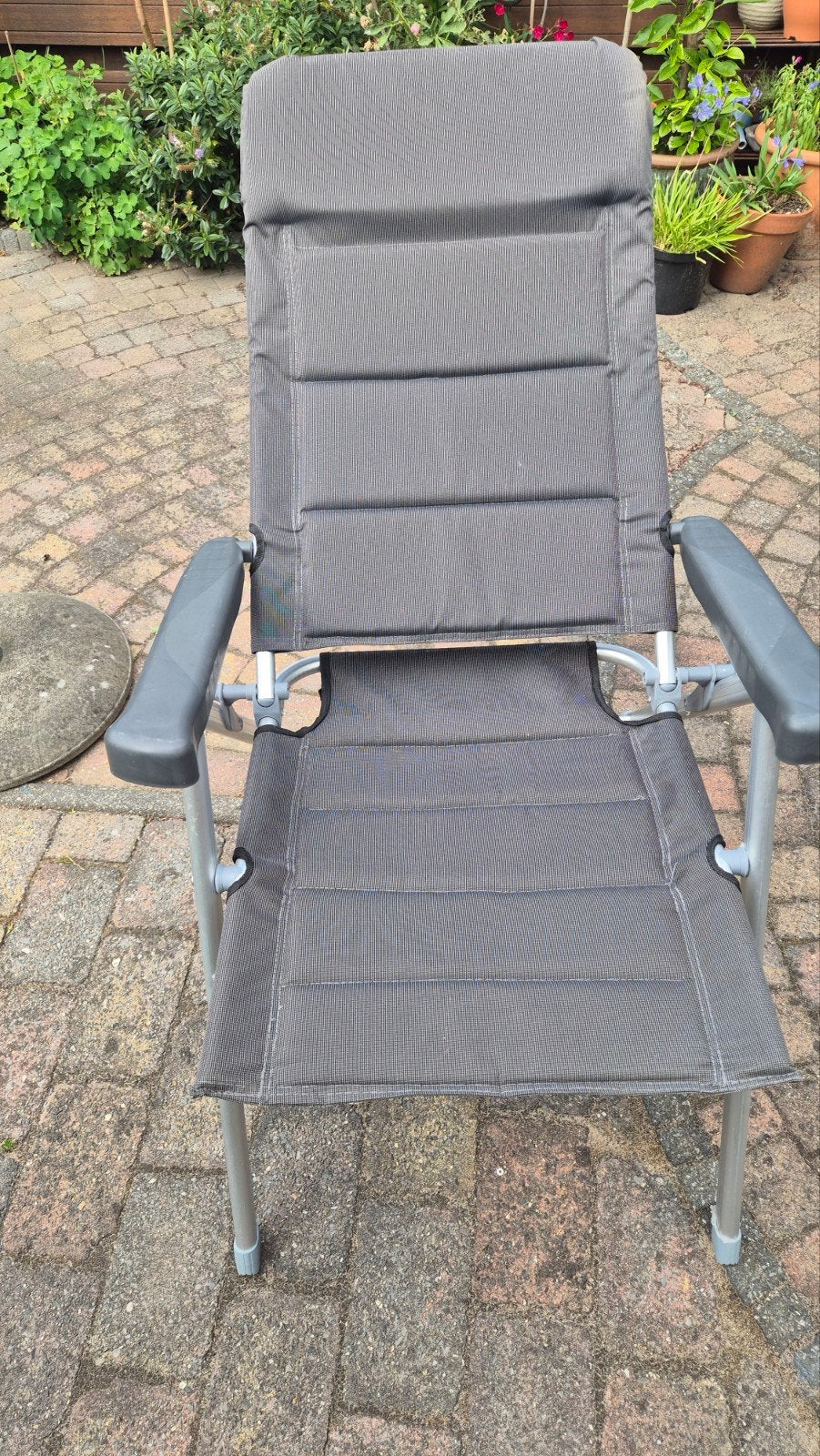 2 verstelbare luxe campingstoelen, Ophalen, Zo goed als nieuw, Campingstoel