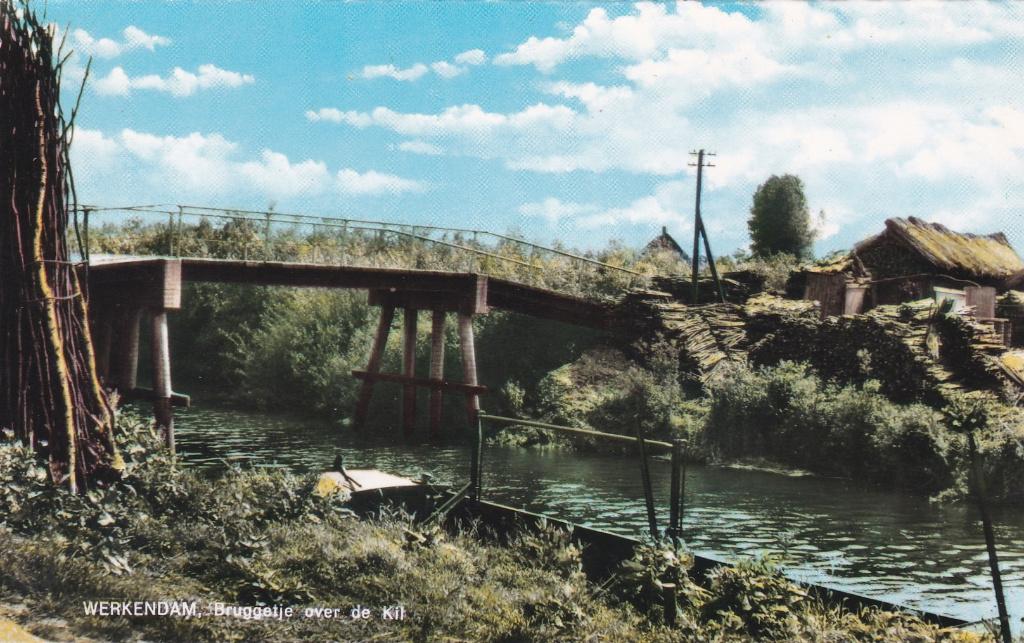 GA1407 Werkendam Bruggetje over de Kil Dordrecht Sleeuwijk, Verzenden, 1960 tot 1980, Ongelopen, Noord-Brabant