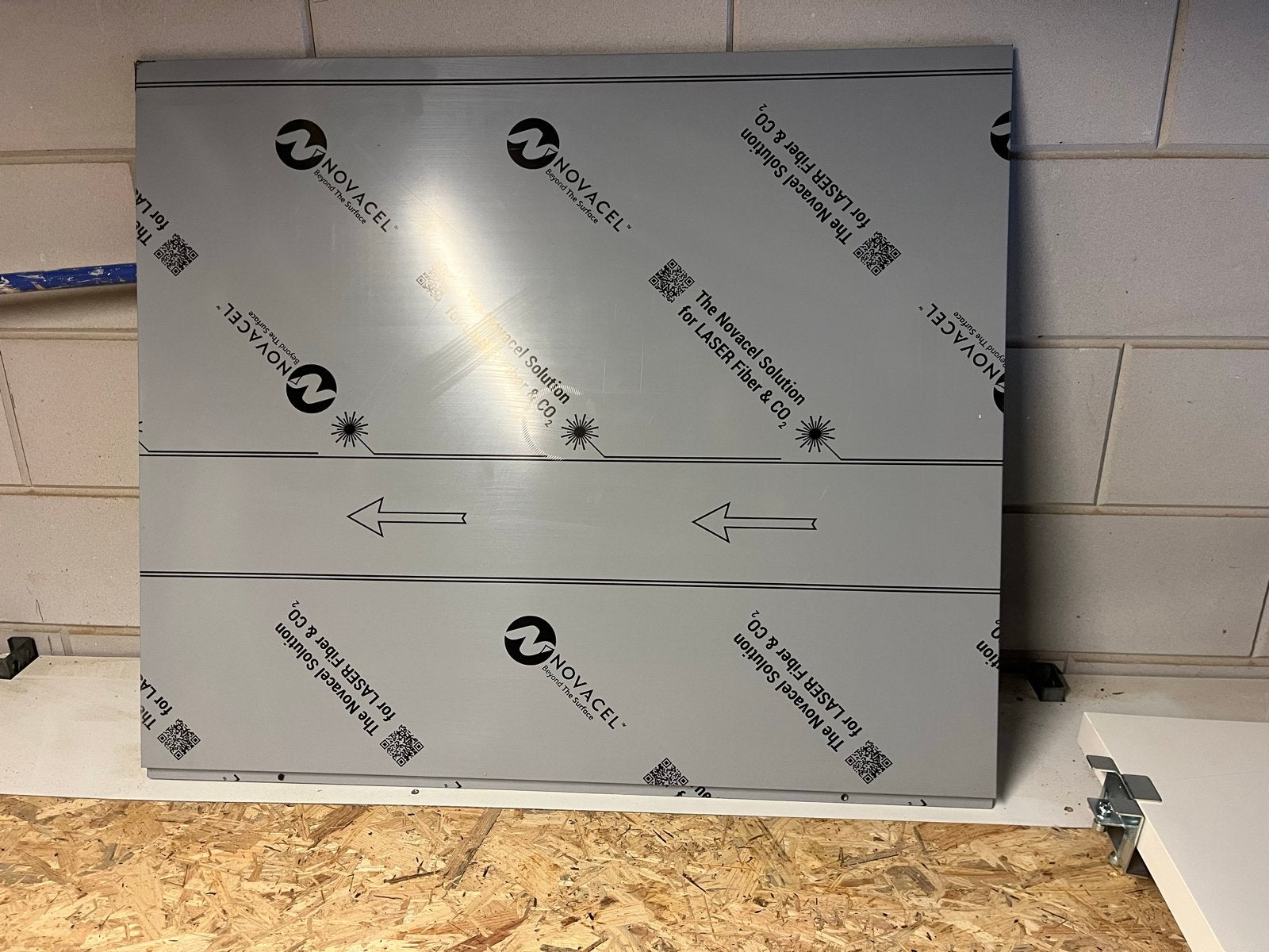 RVS achterwand keuken 90x75 cm, Ophalen, Overige typen, Metaal, Nieuw