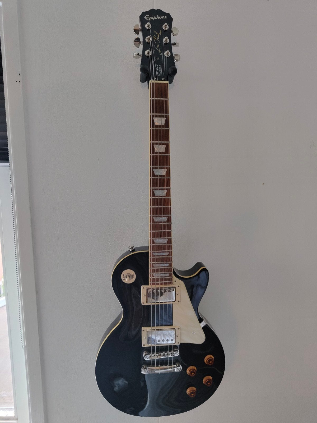 Epiphone Les Paul Ebony, Muziek en Instrumenten, Snaarinstrumenten | Gitaren | Elektrisch, Ophalen, Zo goed als nieuw, Solid body