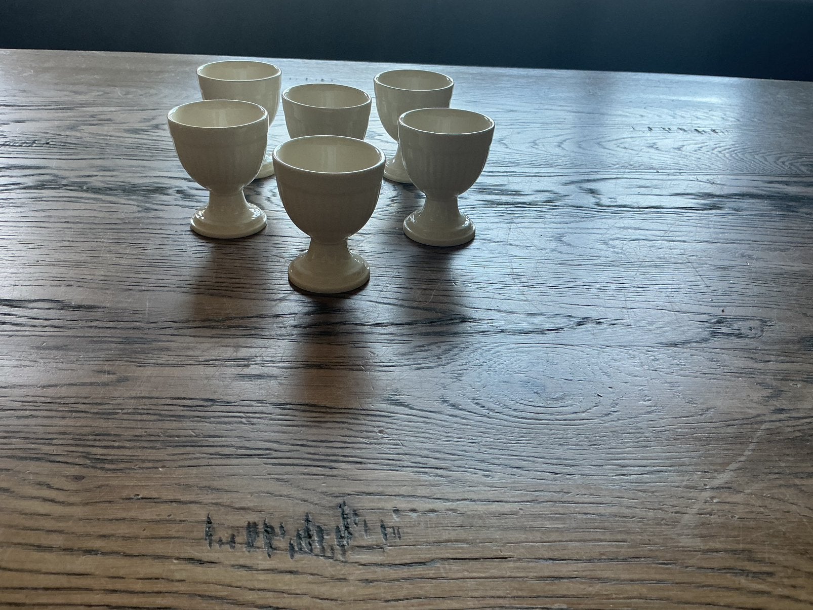 6 stuks eierdopjes Wedgwood Edme, Huis en Inrichting, Keuken | Servies, Overige typen, Ophalen of Verzenden, Zo goed als nieuw
